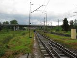 28.08.2010 - Chabówka: západní zhlaví s ''angličanem'' na kolejích do Skansenu a Zakopaneho, vpravo trať směr Sucha Beskidzka © PhDr. Zbyněk Zlinský