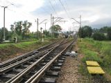 29.08.2010 - Chabówka: vjezd do stanice od Skansenu, vlevo trať od stanice Sucha Beskidzka © PhDr. Zbyněk Zlinský