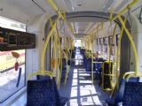 Varšava: velmi zdařilý interiér nízkopodlažní tramvaje z PESA Bydgoszcz. 12.8.2010 © Jan Přikryl