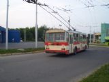 Kaunas: trolejbus 14 Tr přijíždí k vozovně. 13.8.2010 © Jan Přikryl