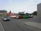 Odstavené autobusy na autobusovém nádraží Šiauliai. 14.8.2010 © Jiří Mazal