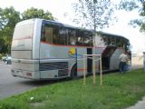 Autobus značky Fiat právě přijel z Nidy do přístavu naproti Klajpédě. 15.8.2010 © Jan Přikryl