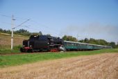 18.09.2010 - úsek Olomouc-Nemilany - Kožušany: 534.0432 s parním vlakem ke 140. výročí trati Nezamyslice - Šternberk © Radek Hořínek