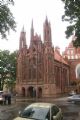 Vilnius: kostel sv. Anny na východním okraji historického centra. 19.8.2010 © Jiří Mazal