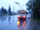 Vilnius: trolejbus z poslední série typu Tr 14M (r.v. 1999) přijel od nádraží na konečnou Žirmunai. 19.8.2010 © Jan Přikryl