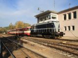 T 435.0114, příjezd zvl. vlaku na kolejiště Velkolomu Čertovo schody, 9.10.2010, © Jan Kubeš