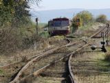 Rozvidlení traťových úseků, 9.10.2010, MV ř.810 přijíždí ze Zadní Třebaně, © Jan Kubeš