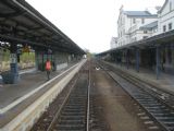 24.10.2010 - Zittau: pracovník DB předal rozkaz strojvedoucímu Os 6210 Liberec - Varnsdorf (foto z Os 6210) © PhDr. Zbyněk Zlinský