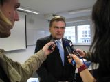 10.11.2010 - Pars nova Šumperk: médiím odpovídá generální ředitel Pars nova, a.s. Ing. Tomáš Ignačák © PhDr. Zbyněk Zlinský