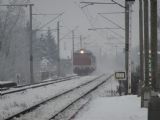 Požiarny vlak na zastávke Ivánka pri Dunaji. 5. 12. 2010 © Martin Škrátek