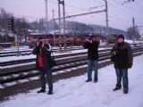 17.01.2009 - Zábřeh n.M.: Kmotr ve vzájemném focení soupeřící © PhDr. Zbyněk Zlinský