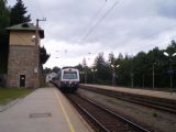 Elektrická jednotka řady 4020.221 ÖBB opouští stanici Semmering cestou do Wiener Neustadtu. 6.7.2010 © Jan Přikryl