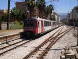 Vlak, složený z jednotek řady ETR 220 opouští Sorrento na cestě do Neapole. 10.7.2010 © Jan Přikryl