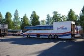17.08.2010 – Luleå: regionální autobus Volvo s upravenou zadní částí pro přepravu nákladu © Lukáš Uhlíř