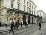 17.02.2011 - Praha Masarykovo n.: staniční budova z tramvajové zastávky v Havlíčkově ulici © PhDr. Zbyněk Zlinský