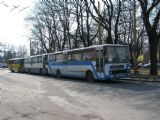 15.03.2011 - Jihlava: autobusy NAD (výluka na trati do Kostelce u Jihlavy) před staniční budovou © PhDr. Zbyněk Zlinský