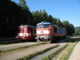 03.07.2010 - Jeseník: ''loďák'' a ''bardotka'': 831.110 a 749.265. Slušilo im to. © Martin Hajtmanský