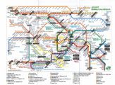 24.10.2010 - Schématická mapa mestskej a prímestskej dopravy v Tokyu spoločnosti JR East © Ľubomír Chrenko