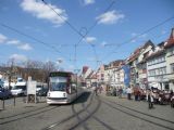 Křižování tramvají Combino na náměstí Domplatz. © Tomáš Kraus, 2.4.2011