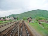 Postavená vlaková cesta pre Mn vlak smer Slavošovce. 26.4.2011. © Marek Rychnavský.