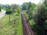 07.05.2011 - Hradec Král.-Sl. Před.: trať směr Třebechovice pod Orebem s bývalým přejezdem v ulici Kladské z nadjezdu © PhDr. Zbyněk Zlinský