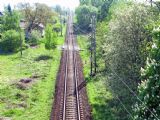 07.05.2011 - Hradec Král.-Sl. Před.: trať směr Třebechovice pod Orebem s bývalým přejezdem v ulici Kladské z nadjezdu © PhDr. Zbyněk Zlinský