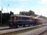 02.10.2004 - Chrudim: ''malý hektor'' T 435.016 a přípojný vůz BDlm 6-2011 © PhDr. Zbyněk Zlinský