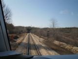 A další tunel- jako většina na trati bez portálu. 11.3.2011 © Jan Přikryl