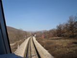 Vrcholový bod na trati mezi stanicemi Pađene a Plavno- se sklonovníky Chorvati nešetří…. 11.3.2011 © Jan Přikryl