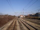 Křižování s osobním vlakem do Karlovce ve stanici Hrvatski leskovac. 11.3.2011 © Jan Přikryl