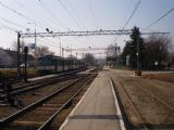 Budapešť: souprava HÉV před odjezdem z dočasné konečné Cinkota do Gödöllö. 12.3.2011 © Jan Přikryl