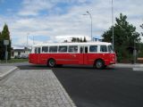 24.06.2011 - Chotěboř: autobus Škoda 706 RTO MTZ č. 28 odbočuje z ulice Sokolohradské do terminálu © PhDr. Zbyněk Zlinský