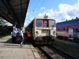 24.06.2011 - Havl. Brod: druhý prototyp 842.002-8 na R 1213 Pardubice - Jihlava, vpravo první modernizovaný sériový 842.009-3 na výstavě © PhDr. Zbyněk Zlinský