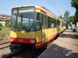 Tramvaj typu GT8-80C ev.č. 562 společnosti AVG na konečné linky S2 v Rheinstettenu. 25.4.2011 © Jan Přikryl