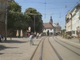 Karlsruhe: Tramvajová trať u zastávky Schlossplatz na centrálním náměstí Durlachu. 25.4.2011 © Jan Přikryl