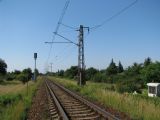 12.07.2011 - Hradec Králové, trať 031: trať k obchodní zóně s předvěstí vjezdového návěstidla hlavního nádraží © PhDr. Zbyněk Zlinský