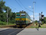 12.07.2011 - Opatovice n.L.: 163.252-0 přijíždí za Karlovy asistence v čele Os 5613 Týniště nad Orlicí - Pardubice hl.n. © PhDr. Zbyněk Zlinský