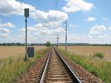 12.07.2011 - Hradec Králové, spojka: ohlédnutí na trať s předvěstí vjezdového návěstidla odbočky Plačice © PhDr. Zbyněk Zlinský