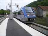 Motorový vůz řady X73 501 SNCF odjíždí ze stanice Thann St. Jacques na nádraží Thann. 28.4.2011 © Jan Přikryl