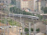 S-bahn sa vlní smerom do podzemia pod staveniskom, 5.7.2011, Viedeň © Marek Guspan