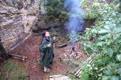 29.7.2011 - kdesi mezi lesy: Léffka vzývá pohanské bohy deště, aby se s tou vodou šli vycpat © Mixmouses