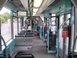 Interiér nízkopodlažní tramvaje typu Siemens Combino v provedení pro dopravce BVB . 29.4.2011 © Jan Přikryl