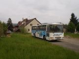Leymen: Školní autobus Karosa Recréo odstavený za vesnicí . 29.4.2011 © Jan Přikryl
