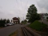 Leymen: Celkový pohled na výhybnu mezinárodní tramvaje směrem k Baselu . 29.4.2011 © Jan Přikryl