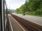 Výhybna Lampenberg-Ramlinsburg na trati z Liestalu do Waldenburgu. 29.4.2011 © Jan Přikryl