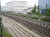 Roszáhlé kolejiště v různých výškových úrovních mezi stanicemi München-Pasing a München Hbf. 30.4.2011 © Jan Přikryl