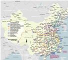 Iná mapa čínskych železníc. 7.2006 © johomaps.com