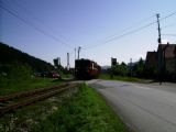 14.8.2011, priecestie č. 7 - Prechod nostalgickej súpravy vlaku do Makova železničným priecestím č. 7 © Štefánia Pajerová