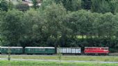 Historický osobný vlak vedený lokomotívou radu 2095 na ceste zo zastávky Hollersbach do Mittersillu (smer Zell am See) (26.7.2011) © Ing. Michal Tvrdý