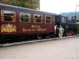 Vlak, ktorým sa na výlety alebo do kúpeľov vozieval cisár František Jozef. Na fotke som ja s dcérou a nie on so Sissi .... (6.8.2010) © Ing. Michal Tvrdý